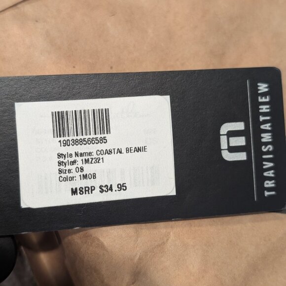 NWT Travis Mathew Coastal Beanie Moonbeam OS - Picture 5 of 6